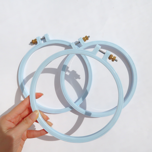 Embroidery Plastic Hoop (Pastel)