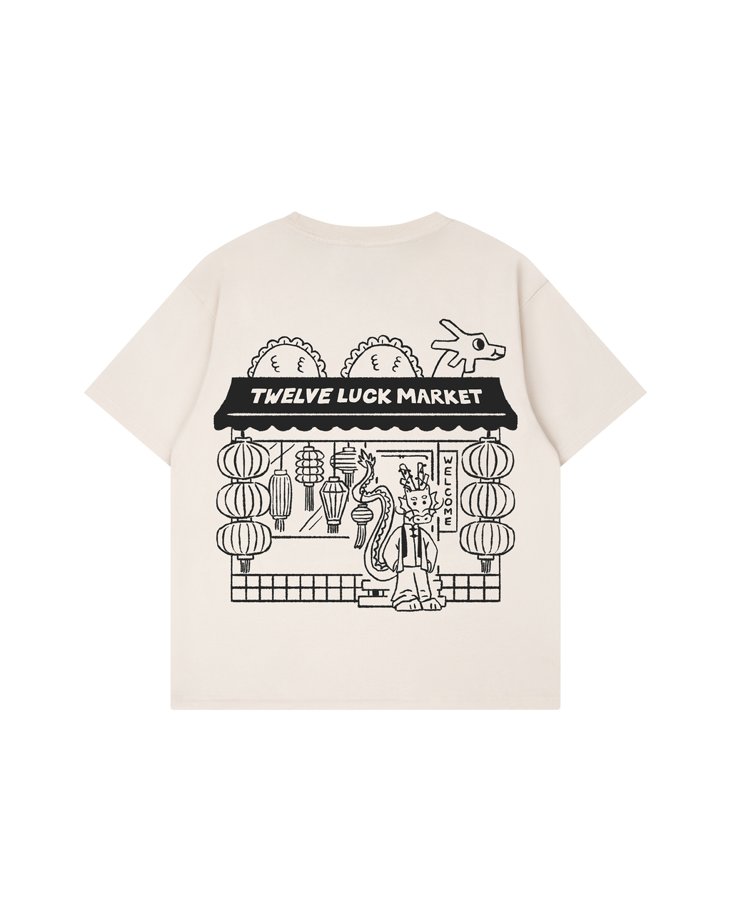 Twelve Luck Market T-Shirt - Dragon