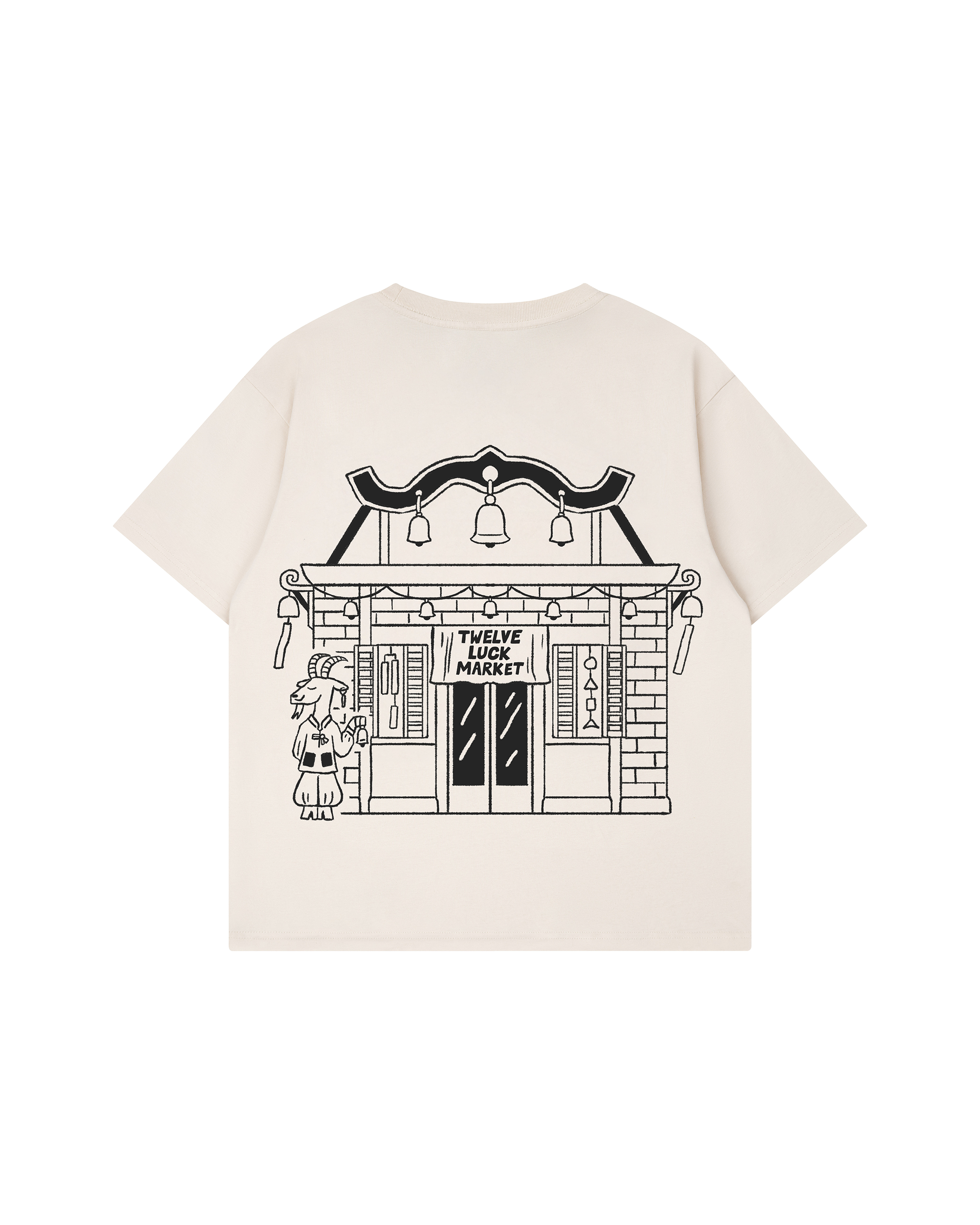 Twelve Luck Market T-Shirt - Goat