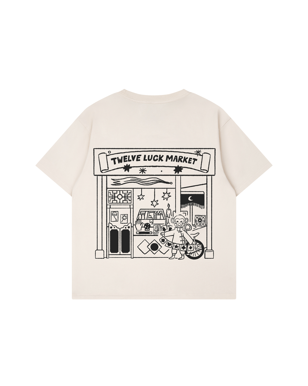 Twelve Luck Market T-Shirt - Monkey