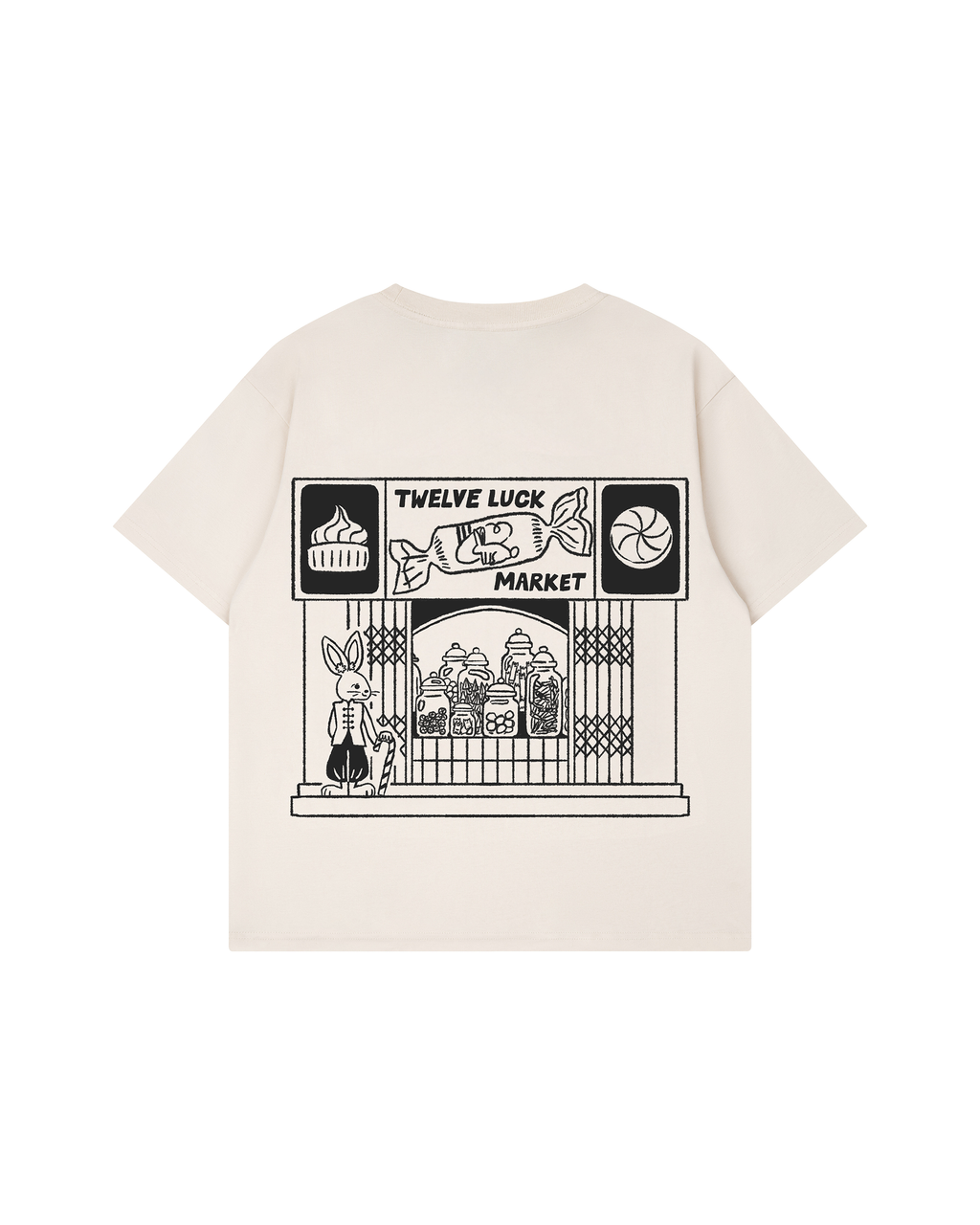 Twelve Luck Market T-Shirt - Rabbit