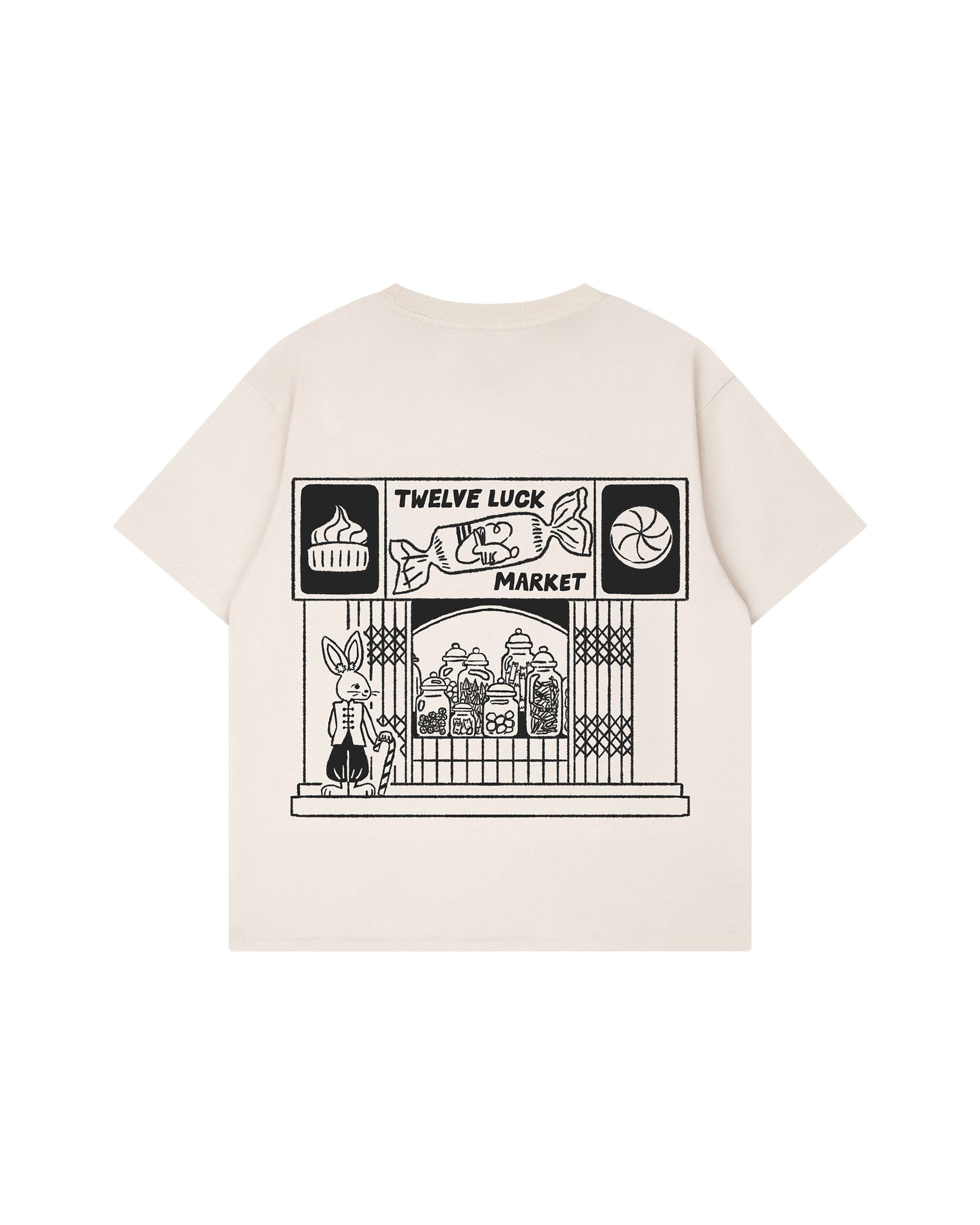 Twelve Luck Market T-Shirt - Rabbit