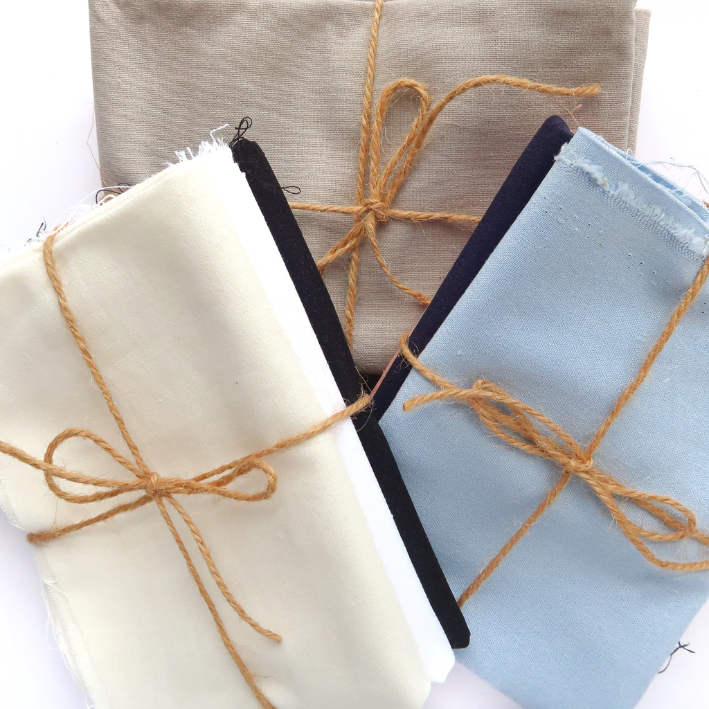 Lila Cotton-Linen Embroidery Cloth