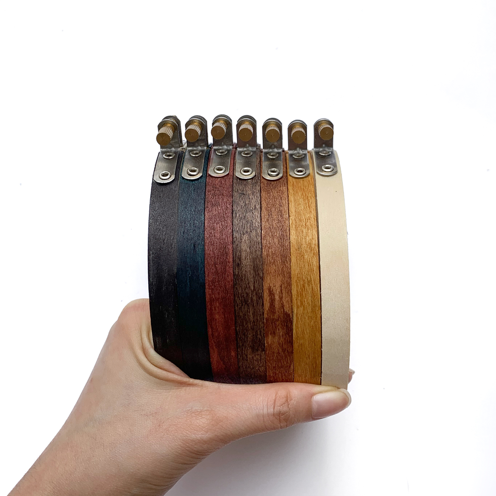 Stained Embroidery Wooden Hoop