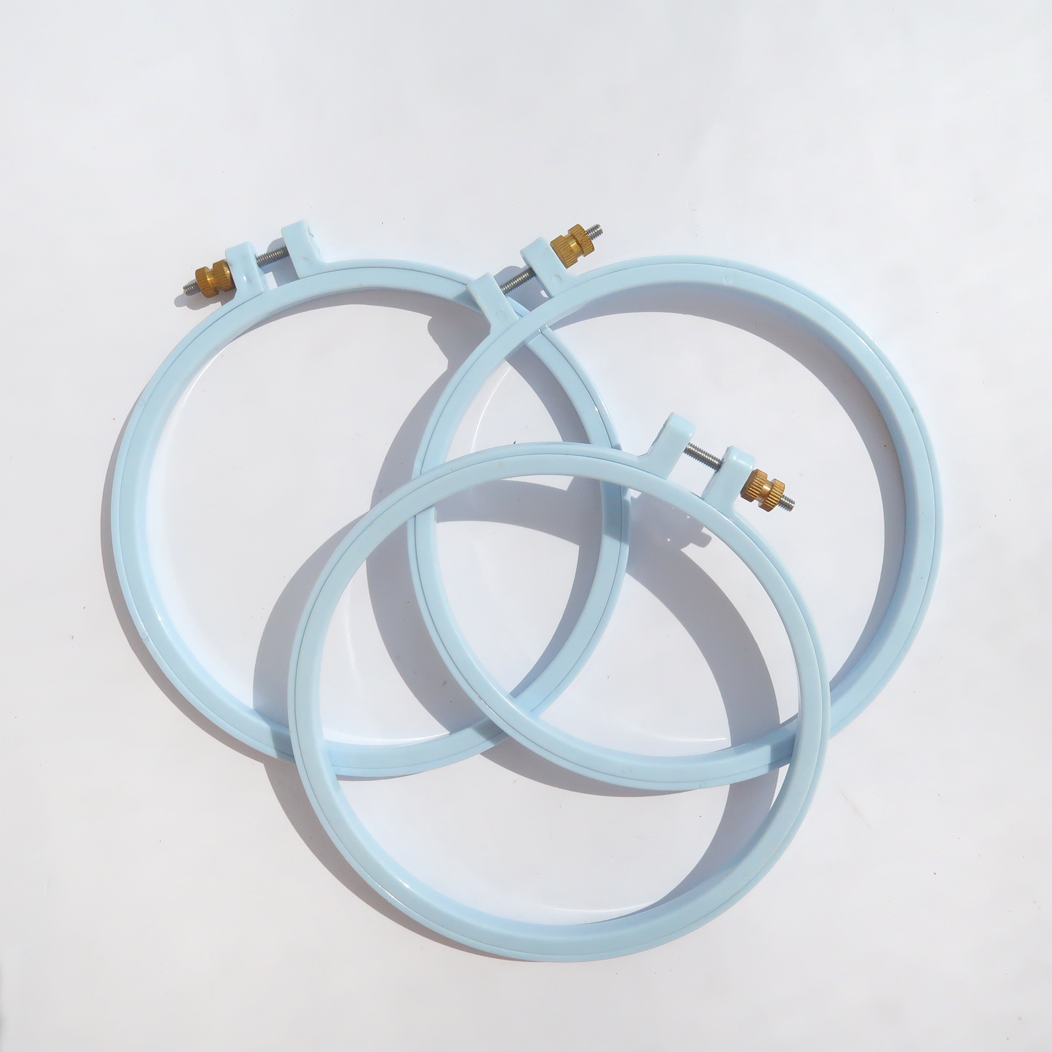 Embroidery Plastic Hoop (Pastel)