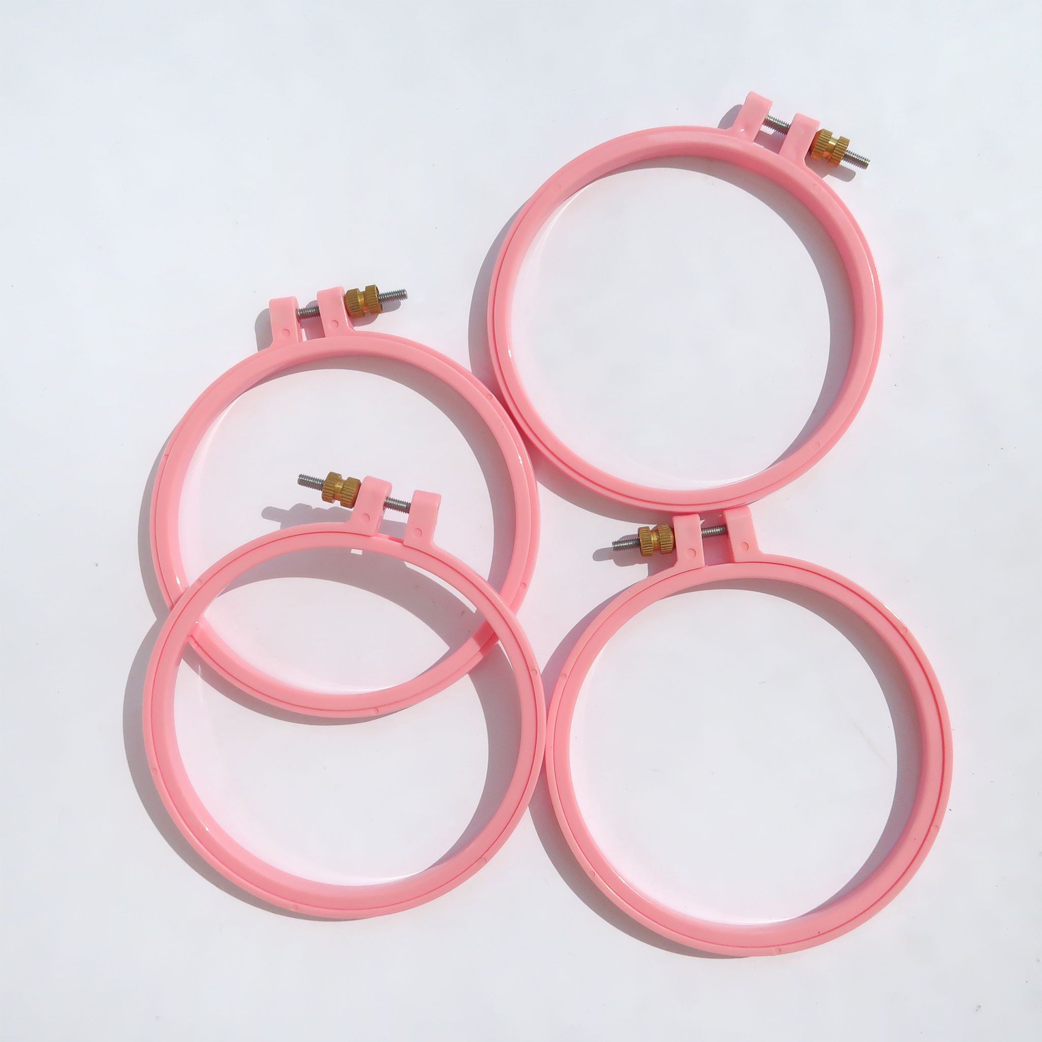 Embroidery Plastic Hoop (Pastel)