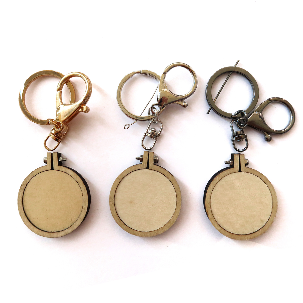 Mini Keychain Hoops (Set of 3)