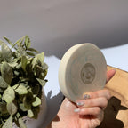 Fat Round Coaster - Misty Watercolour