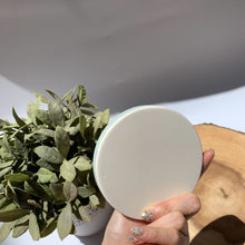 Load image into Gallery viewer, Fat Round Coaster - Dark Sage Marbled
