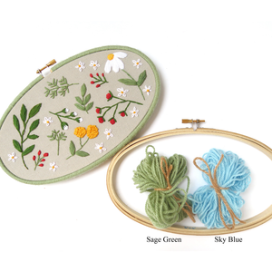 Embroidery DIY Kit - Wildflower Rhapsody