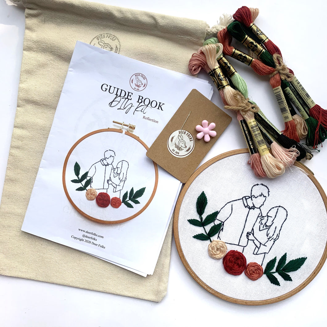Embroidery DIY Kit - Reflection